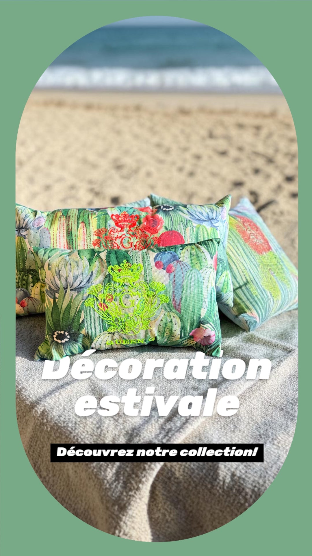 Collection Outdoor Queen G – Coussins Déperlants