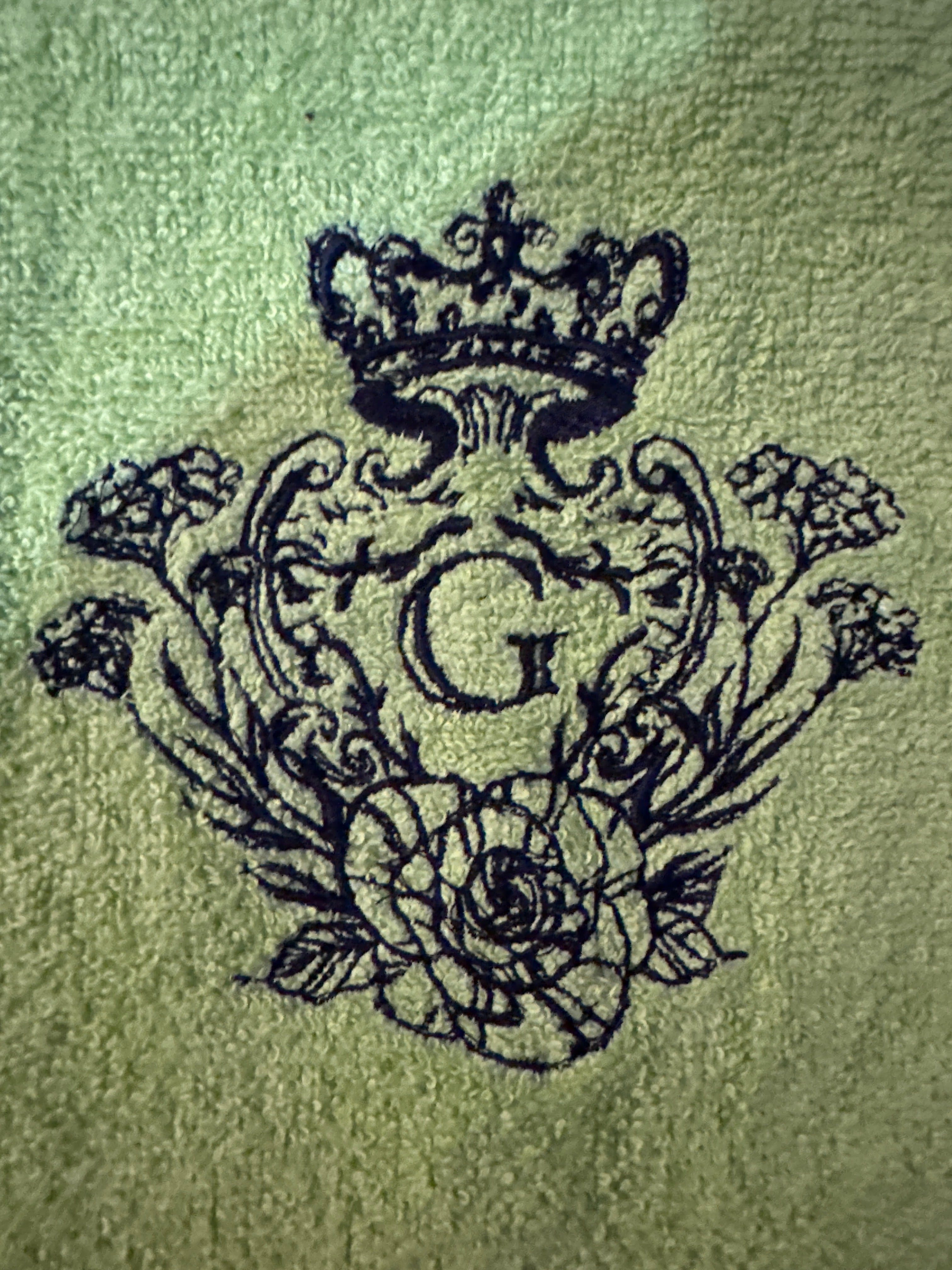 Pochette en éponge Bonie Vert Pomme intérieur en cretonne enduite Noir Logo Noir