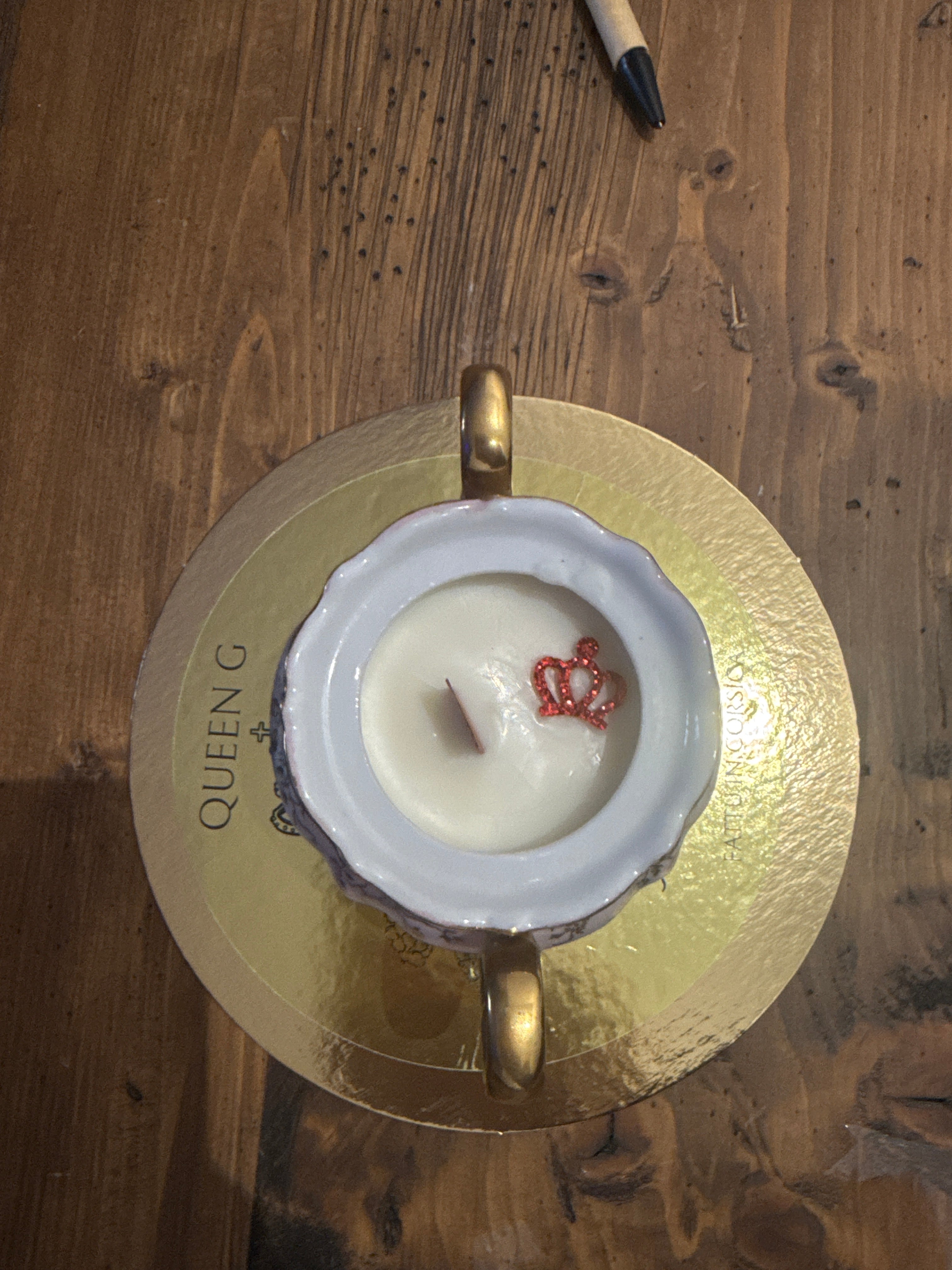 Bougie Queen G Chocolat Noisette