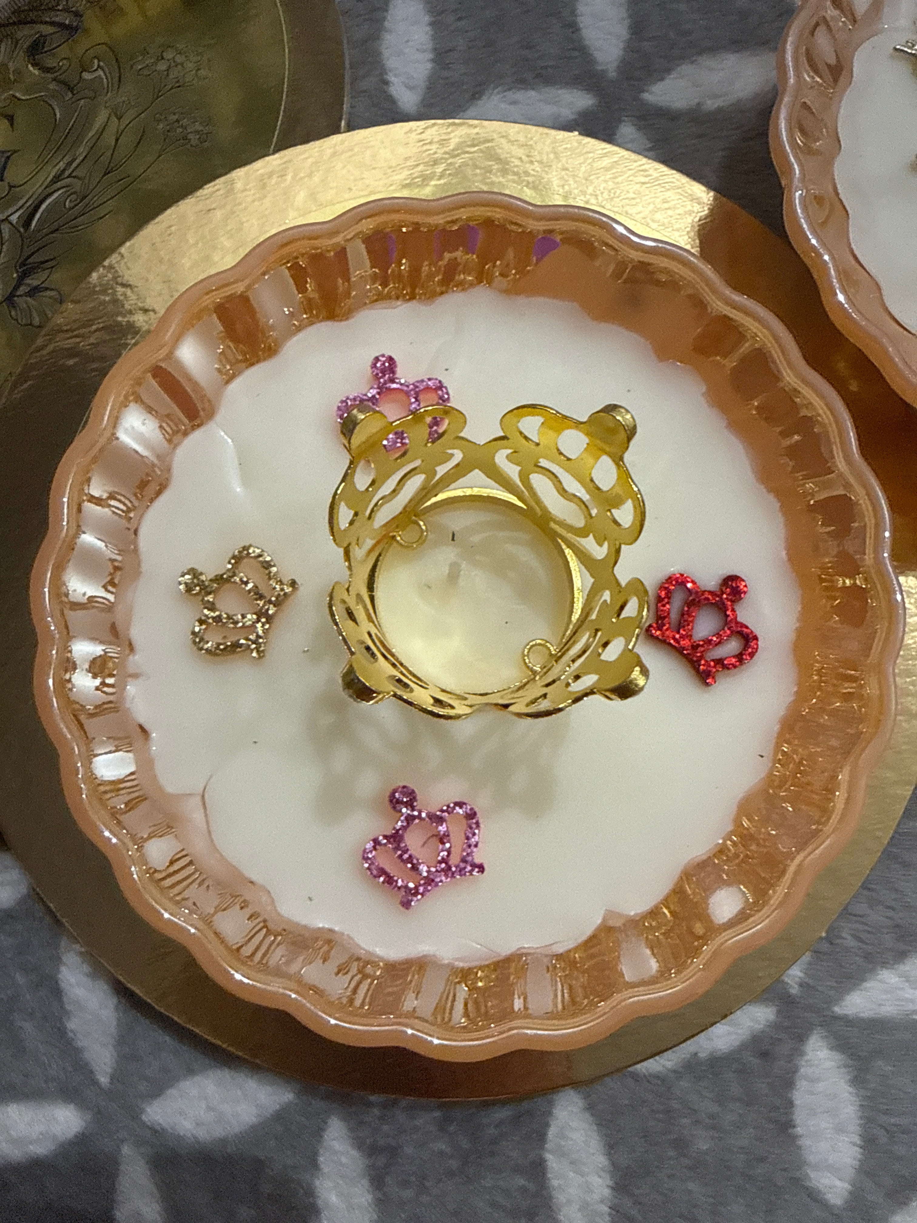Bougie Queen G Chocolat Noisette