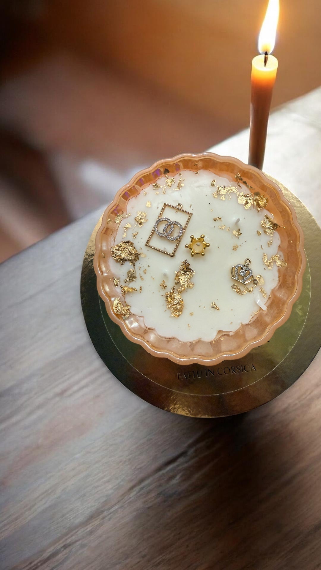 Bougie Queen G Chocolat Noisette