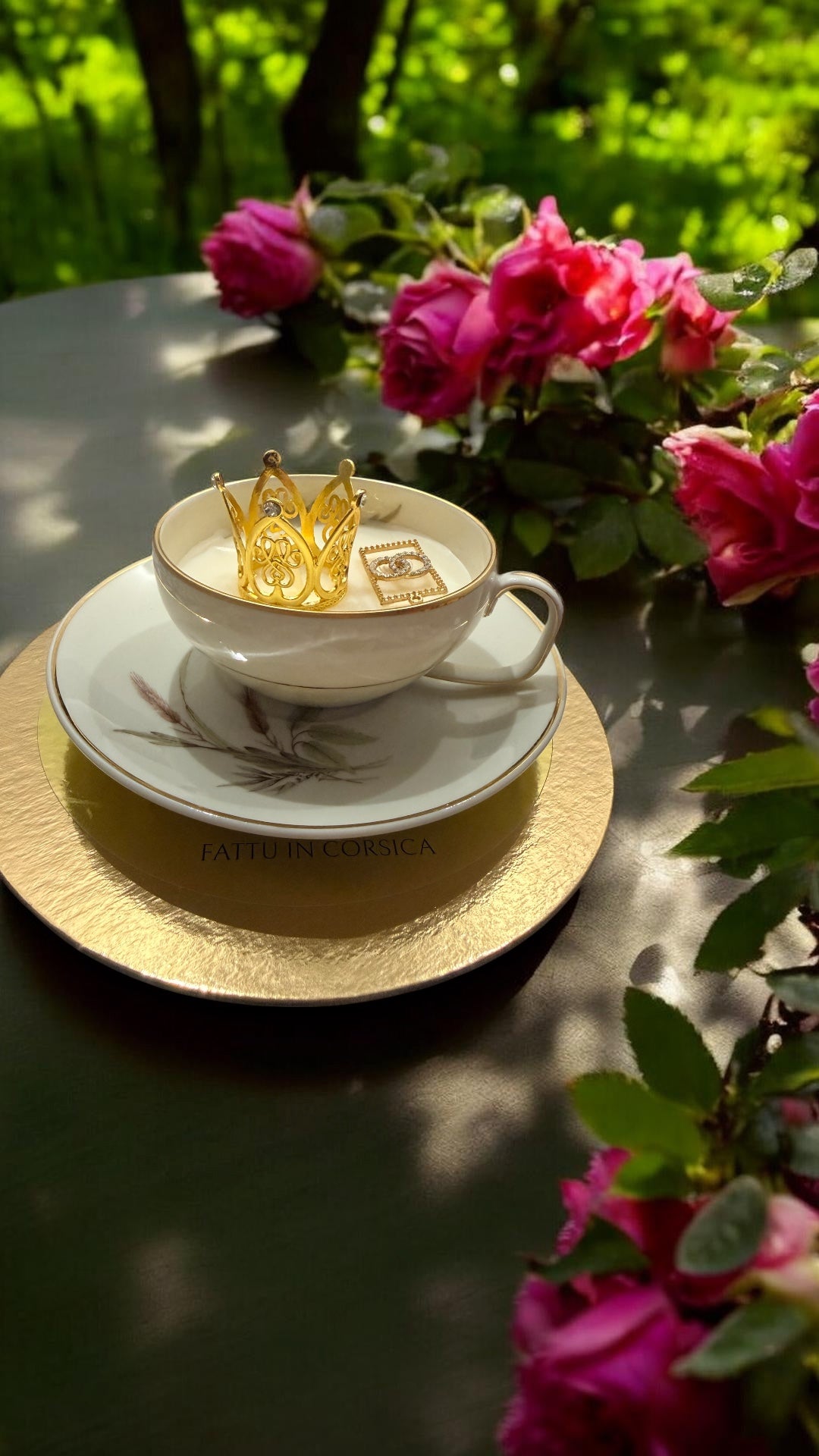 Bougie Queen G Chocolat Noisette