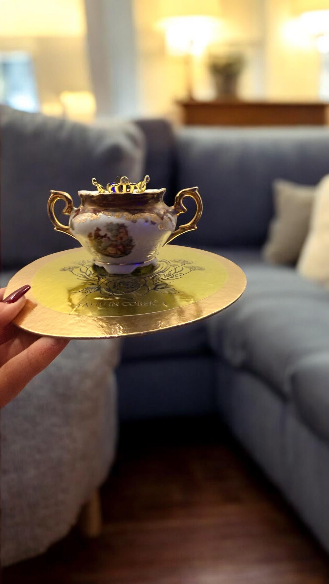 Bougie Queen G Chocolat Noisette