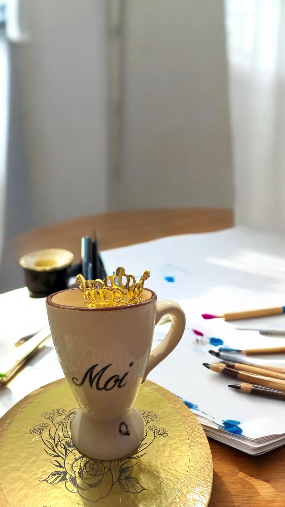 Bougie Queen G Chocolat Noisette