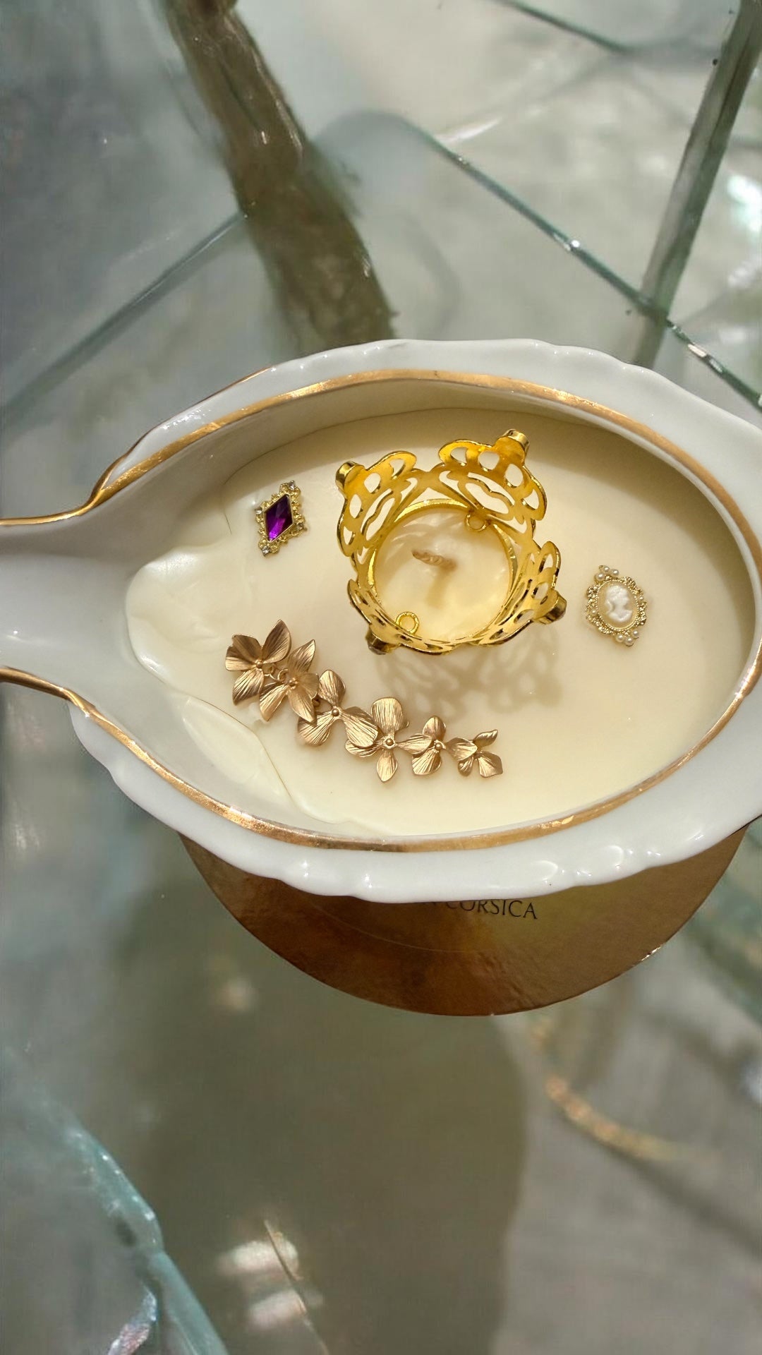 Bougie Queen G Chocolat Noisette