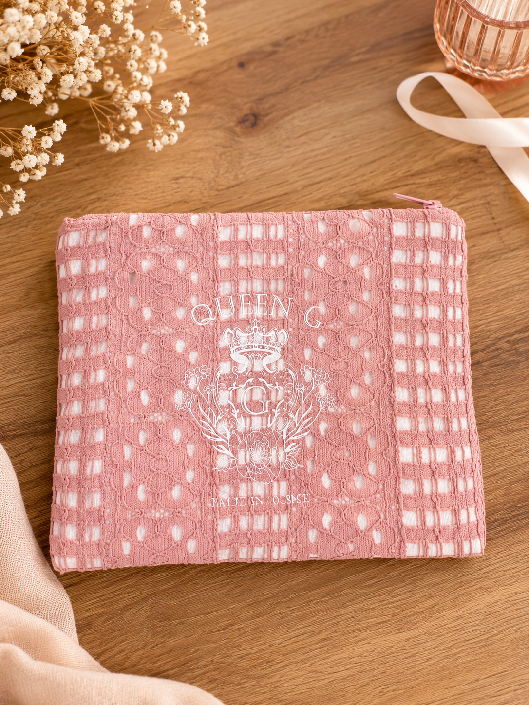 POCHETTE « ROSA QUEEN » 🌸👑