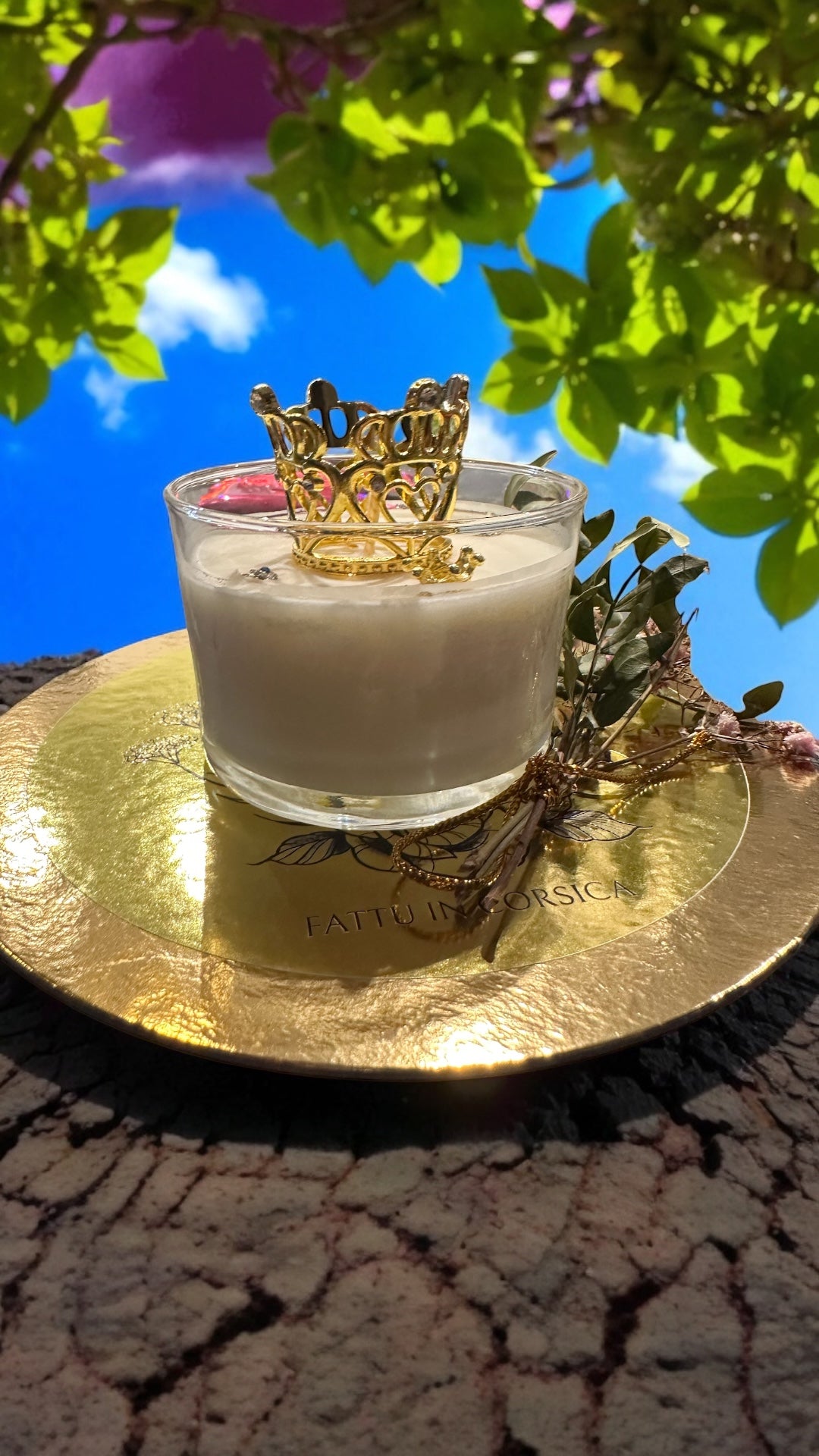 Bougie Queen G Fleurs du Maquis