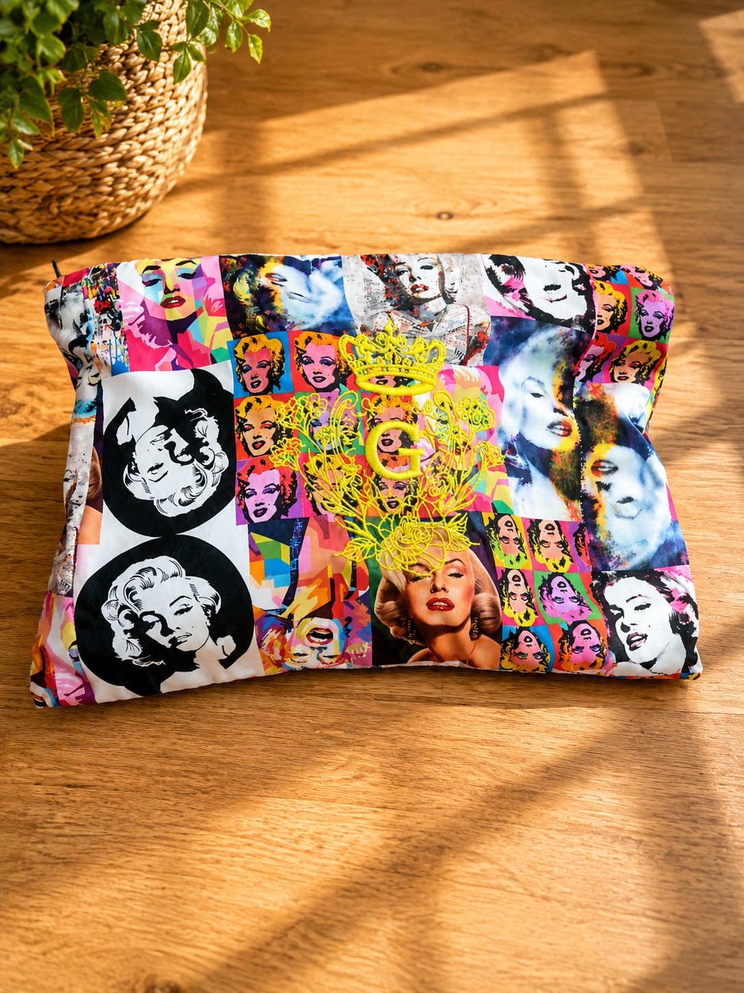 Pochette XL « MARILYN SUNSHINE » 💛🩷✨