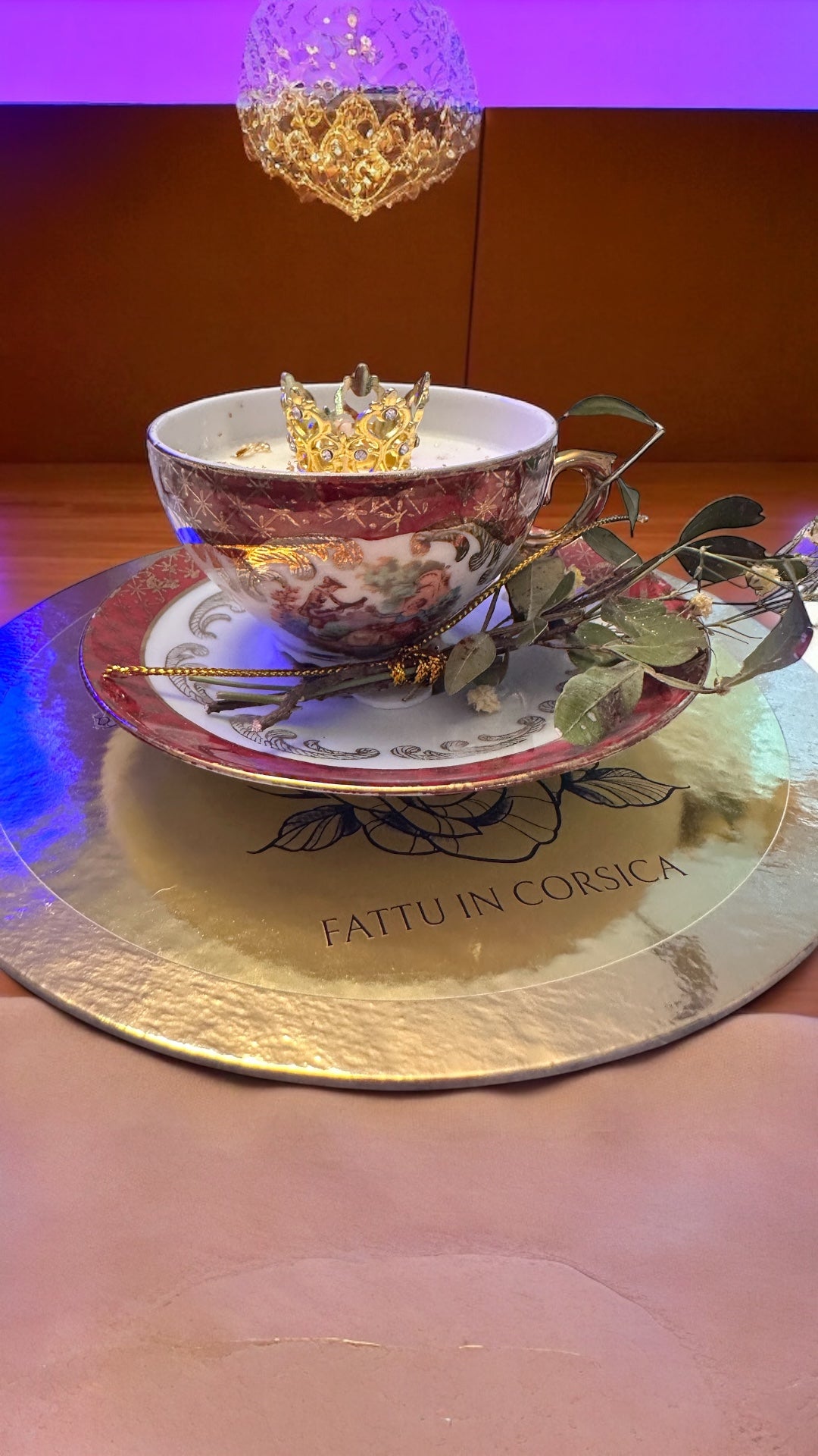 Bougie Queen G Fleurs du Maquis Corse