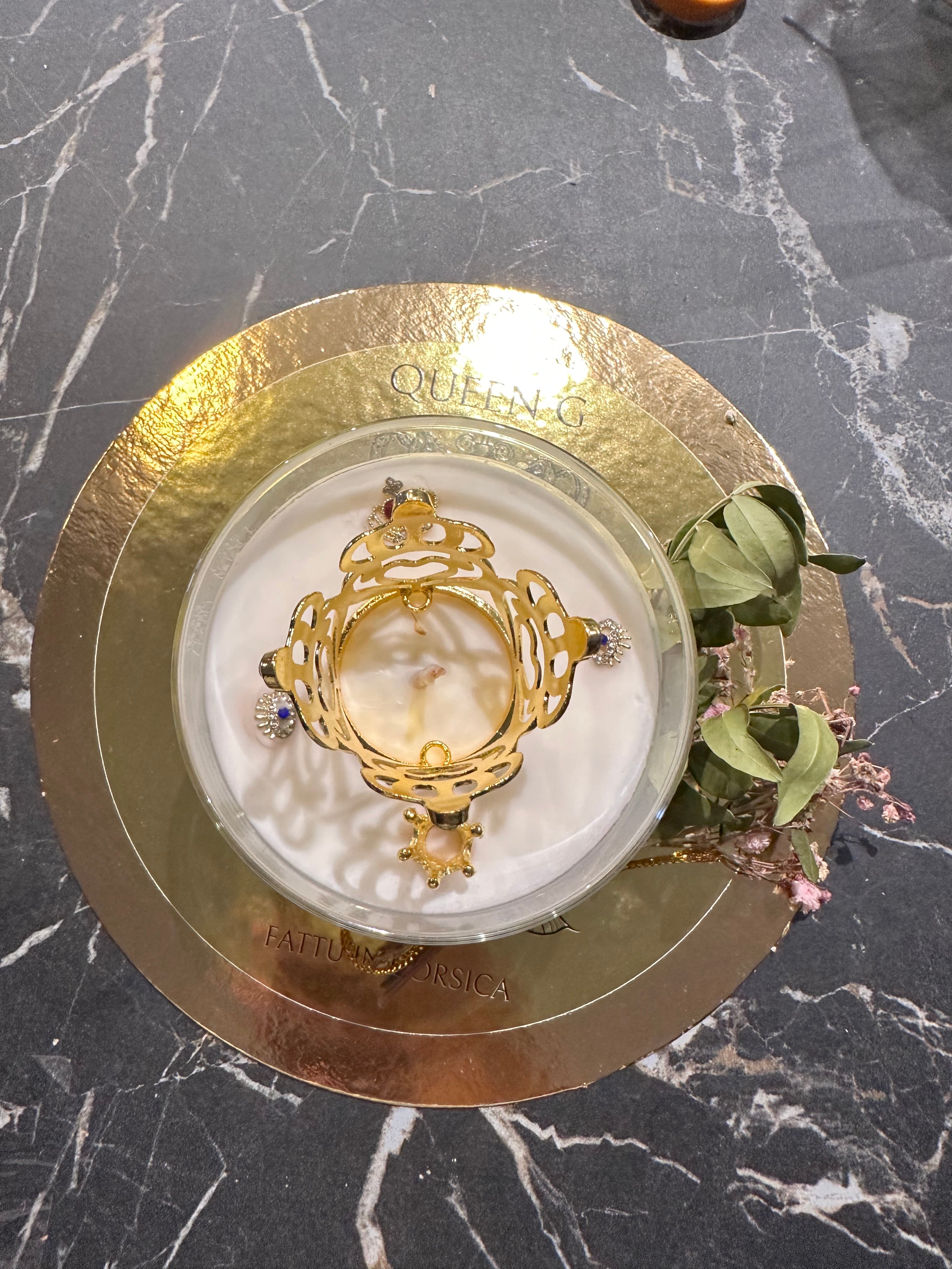 Bougie Queen G Fleurs du Maquis
