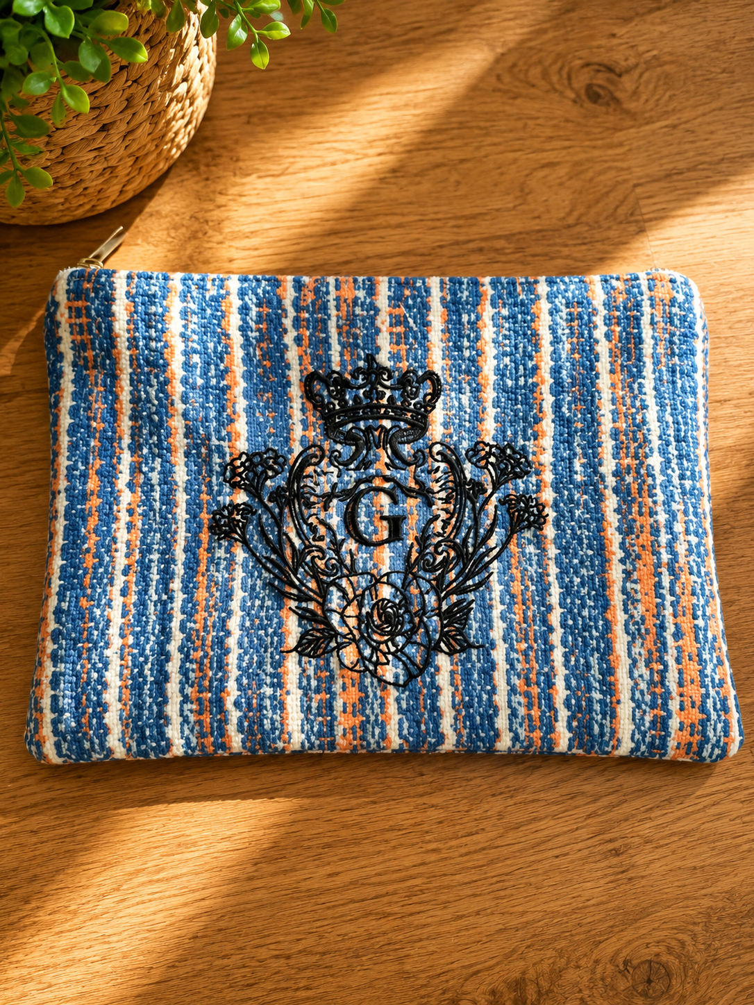 POCHETTE XL « CALVI » 🌊🧡✨